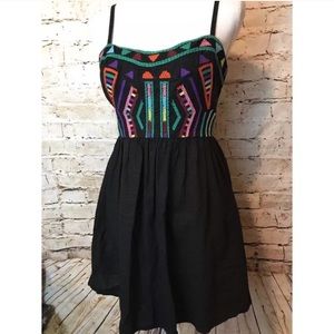UO Staring at Stars Embroidered Dress
